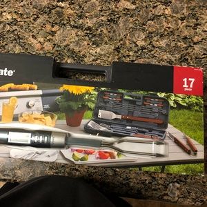 BBQ Tool Set DIGITAL CHEFMATE 17 Piece Grilling Gr